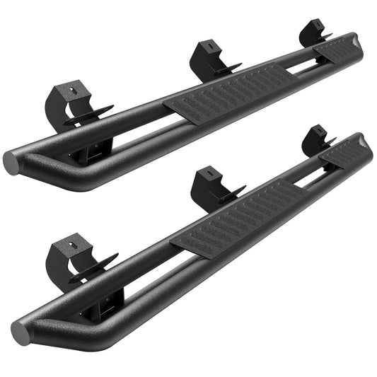 6.7 Inch Running Board Side Step Nerf Bars 500 lbs Each Bar Guards Armor Kit Fit for 2007-2018 Jeep Wrangler JK