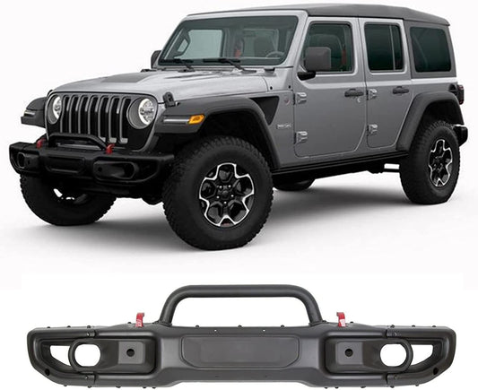 Front Bumper Complete Fit For 2018 2019 2020 Jeep Wrangler JL Rubicon fits 10th Anniversary Style NO Light